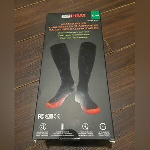 32° Heat rechargeable heated socks XL unisex New in Box